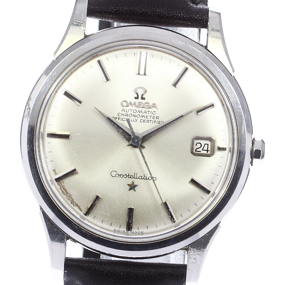 OMEGA Constellation 37mm 166.001 Cal.561 Date Big Case Silver Dial Automatic Men's Watch_714844