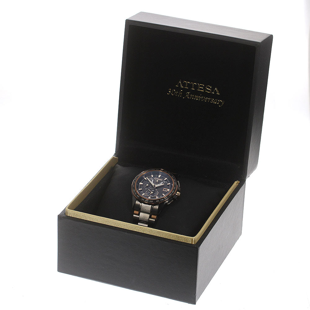 CITIZEN Atessa H820-T020186 Eco Drive Date Solar Powered Radio Men's_715008