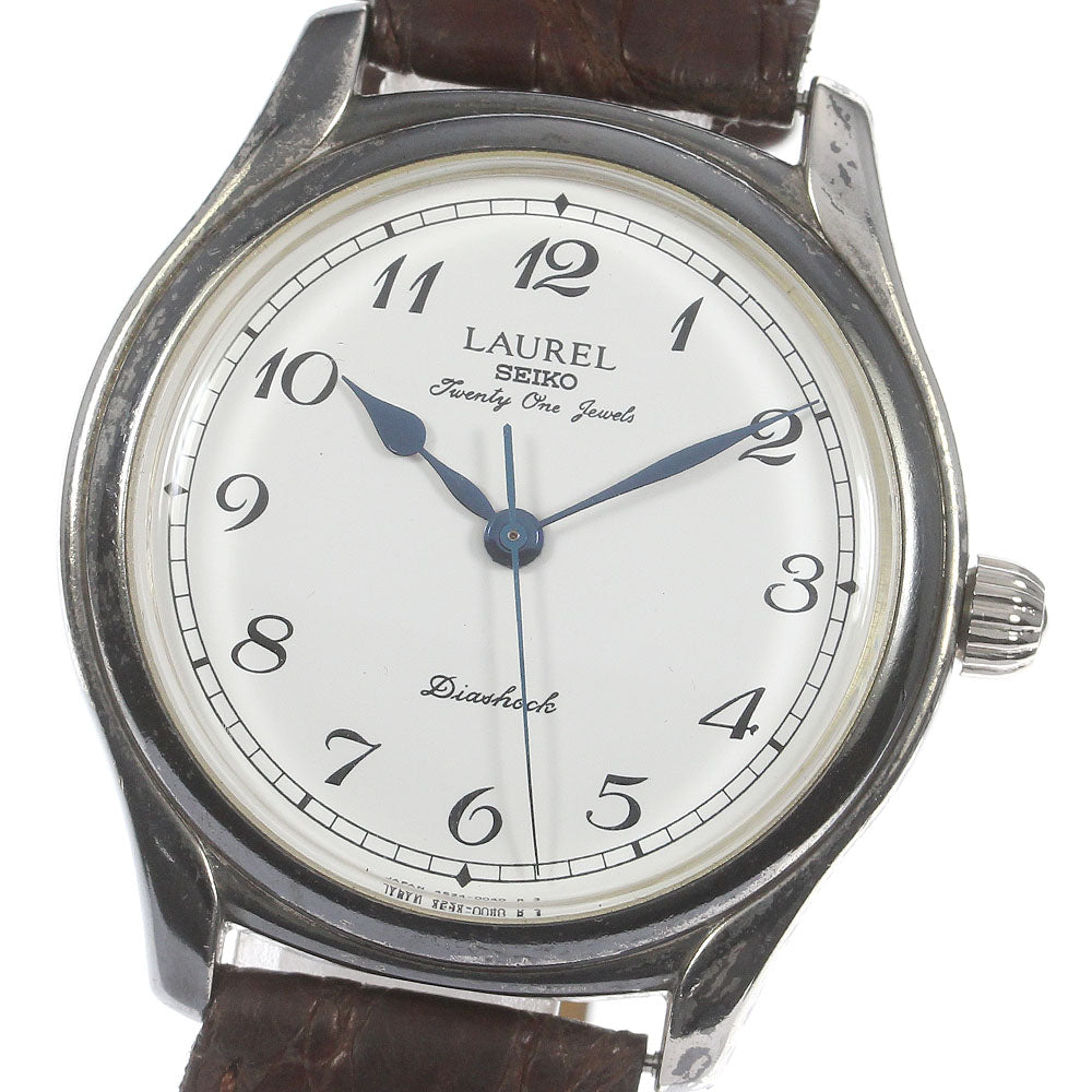 SEIKO Laurel 4S24-0040 enamel dial vintage Hand Winding Men's Watch_715351