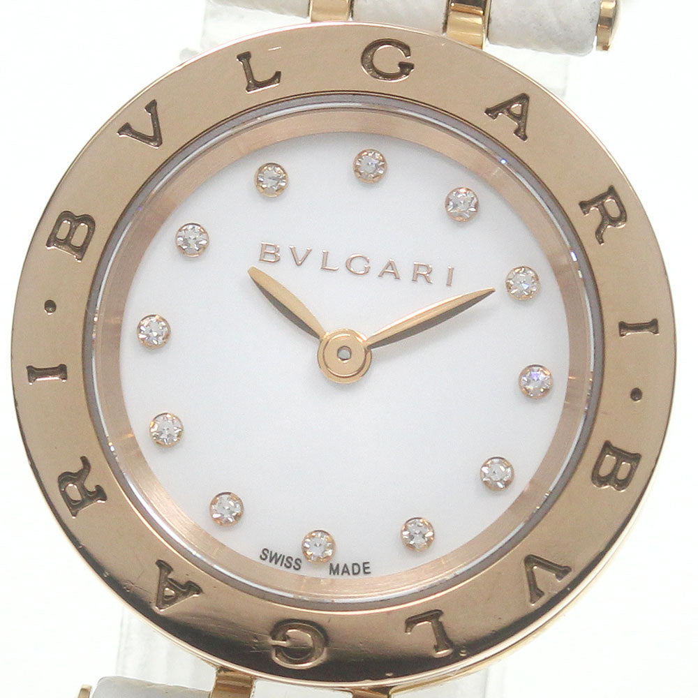 BVLGARI B-zero1 BZP23SGC 18K Pink Gold 12P Diamond Quartz Ladies Watch_717560