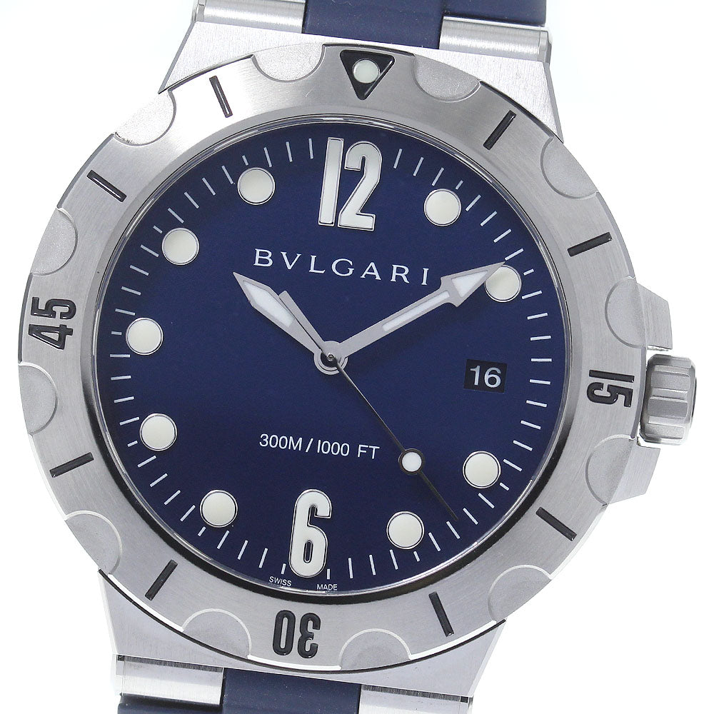 BVLGARI Diagono DP41SSD Date blue Dial Automatic Men's Watch_717247