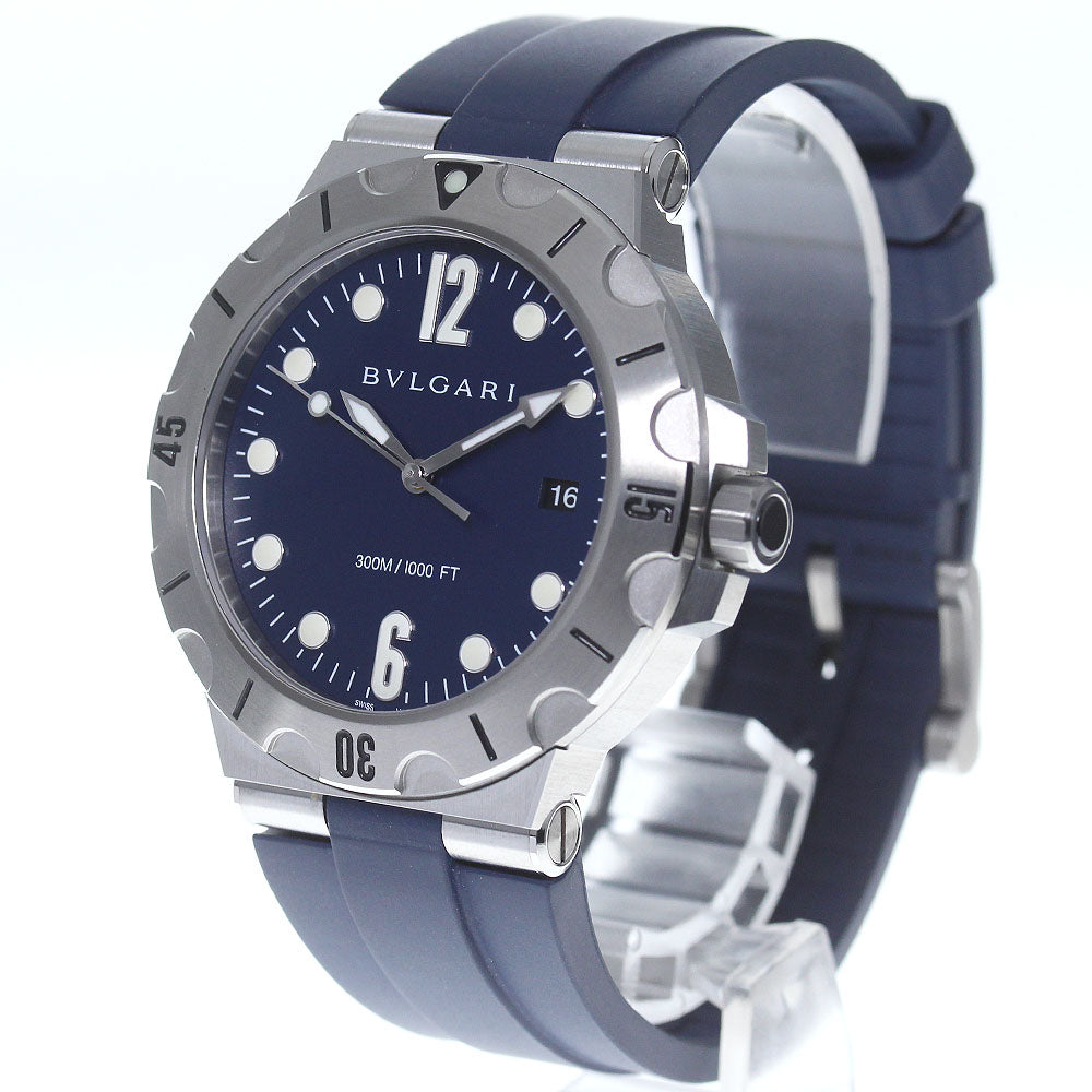 BVLGARI Diagono DP41SSD Date blue Dial Automatic Men's Watch_717247