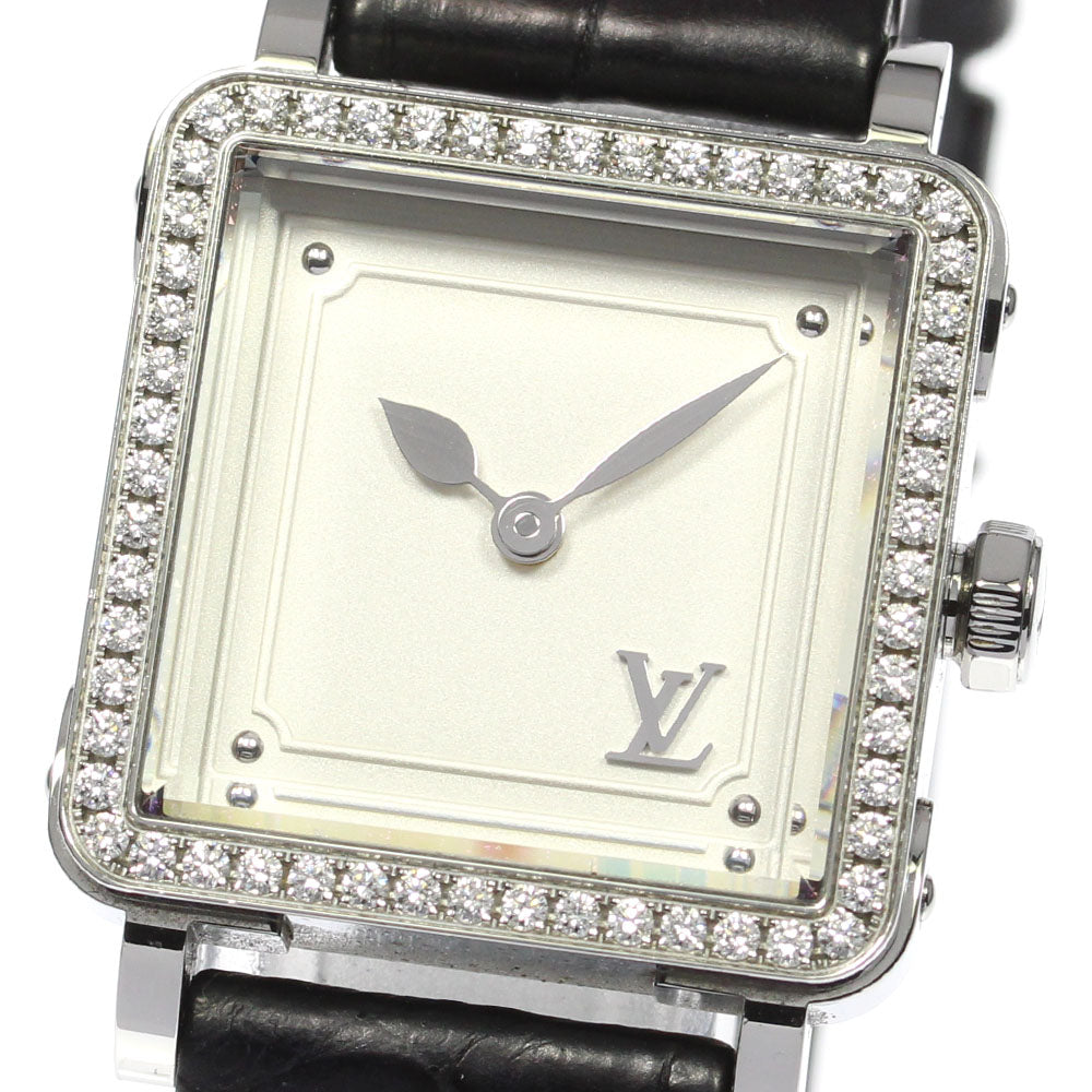 LOUIS VUITTON Amplifiers PM Q32M1 Diamond Bezel Quartz Ladies Watch_717554
