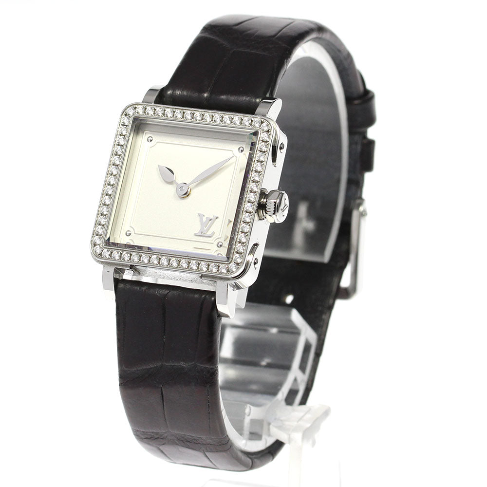 LOUIS VUITTON Amplifiers PM Q32M1 Diamond Bezel Quartz Ladies Watch_717554