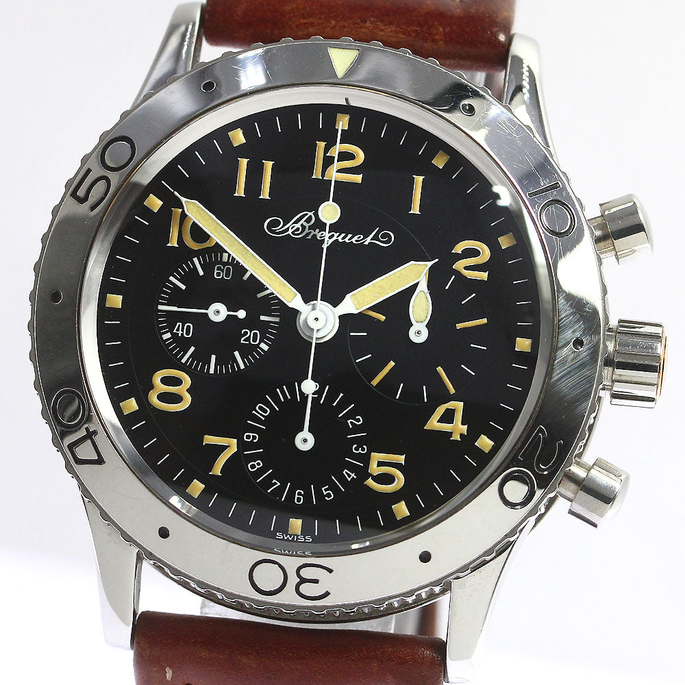 Breguet Aeronaval Type XX 3800 gold crown parachute buckle AT Men's Watch_718972