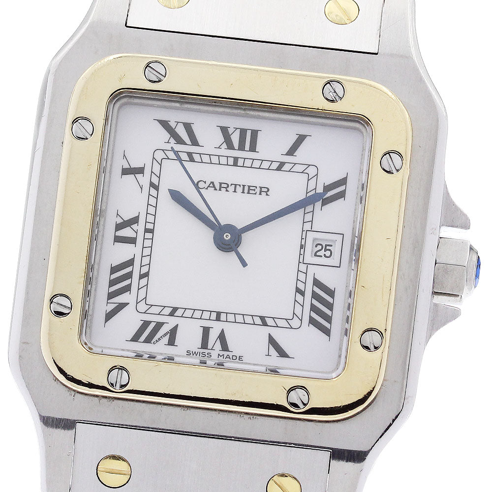 CARTIER Santos GalbeeLM 81036288 Date white Dial Automatic Men's Watch_719276