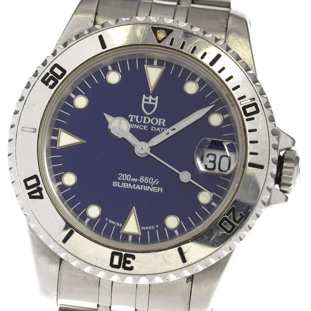 TUDOR Prince Date Submariner 75190 blue Dial Automatic Boy's Watch_719413