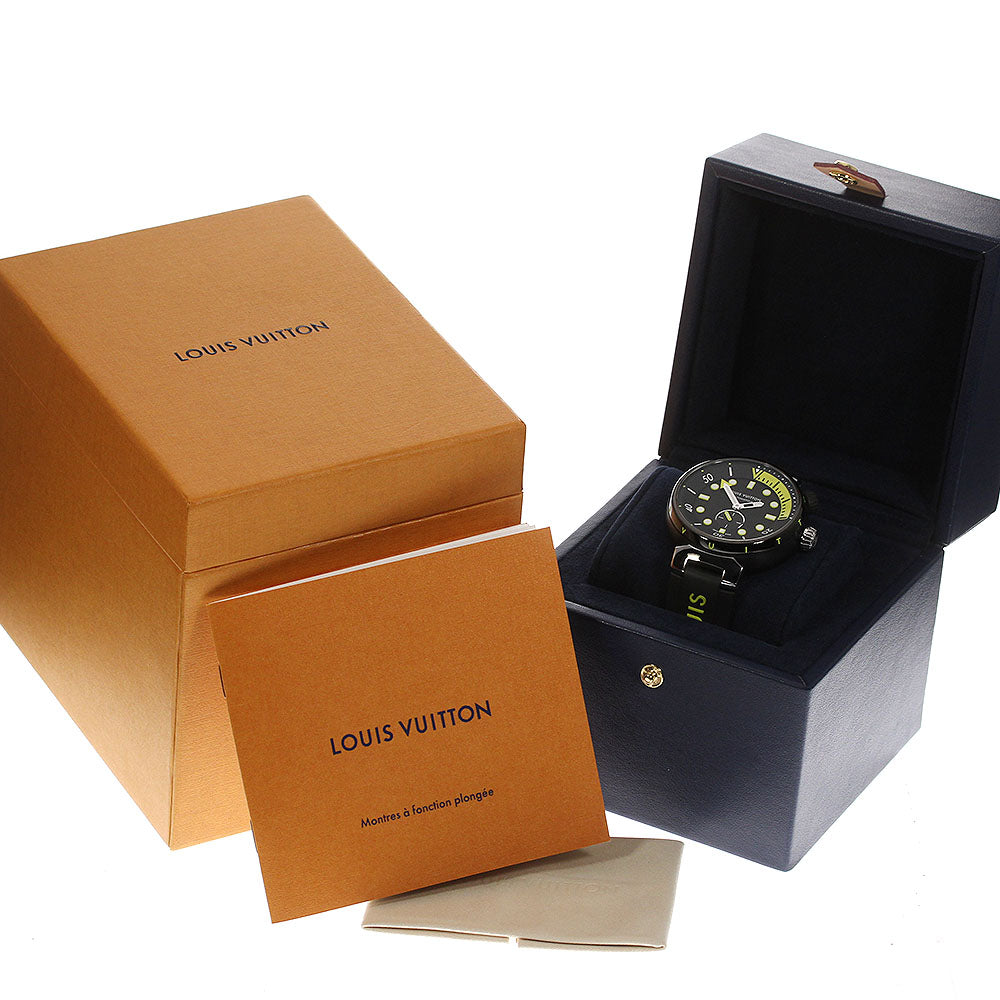 LOUIS VUITTON Tambour Street Diver QA122Z Small seconds AT Men's Watch_719437