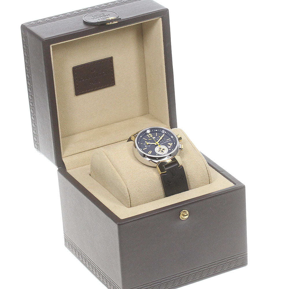 LOUIS VUITTON Tambour Chrono LV Cup Q1325 Date Quartz Boy's Watch_719649