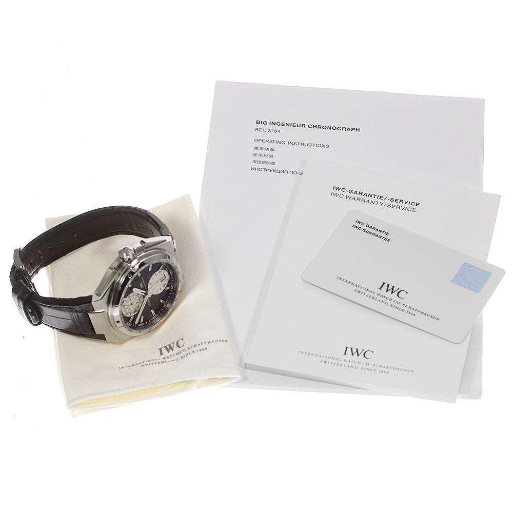 IWC SCHAFFHAUSEN Big ingenieur IW378401 Chronograph black Dial Automatic Men's Watch_721994