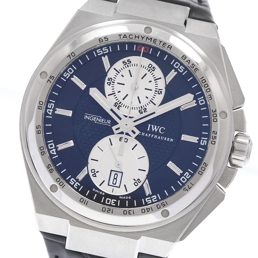IWC SCHAFFHAUSEN Big Ingenieur IW378401 Chronograph Date Black / Silver Dial Automatic Men's Watch_721994