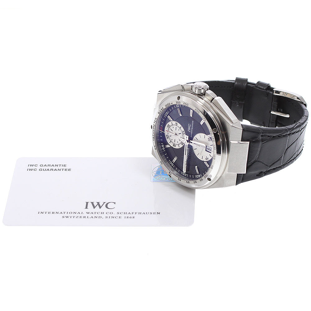 IWC SCHAFFHAUSEN Big Ingenieur IW378401 Chronograph Date Black / Silver Dial Automatic Men's Watch_721994