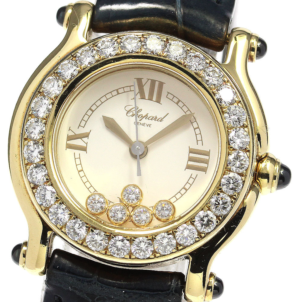 Chopard Happy sports 27/6149-23/11 18KYG diamond Bezel 5P Quartz Ladies_722028