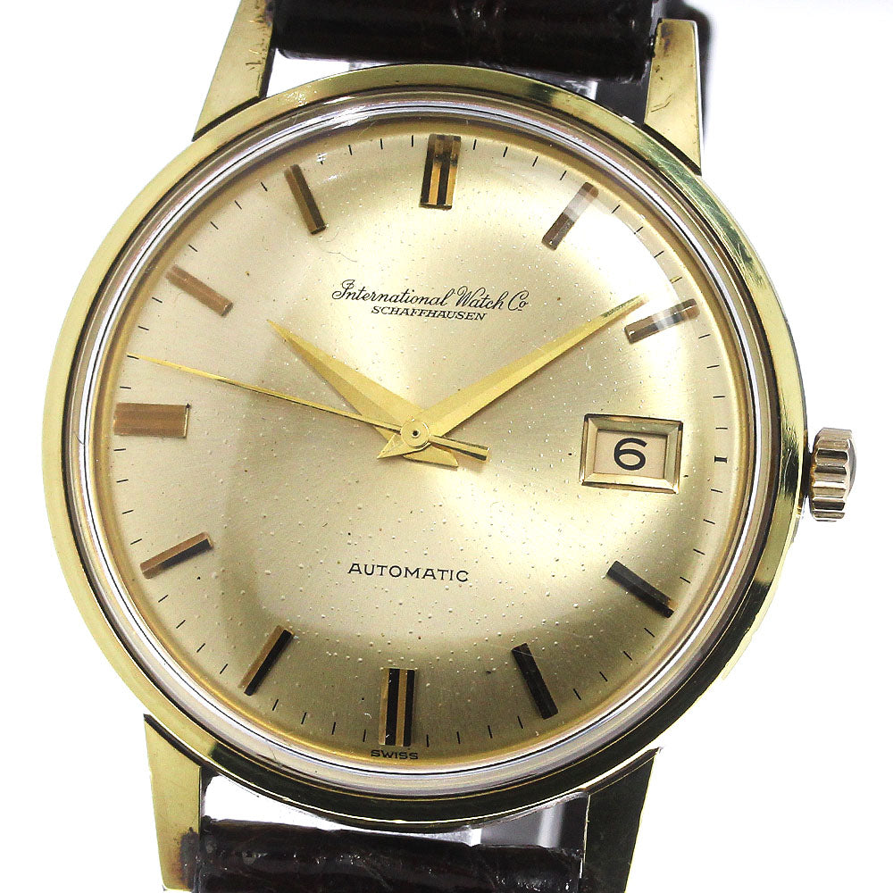 IWC SCHAFFHAUSEN A813A Old Inter Cal.8541 Date gold Dial Automatic Men's Watch_722829