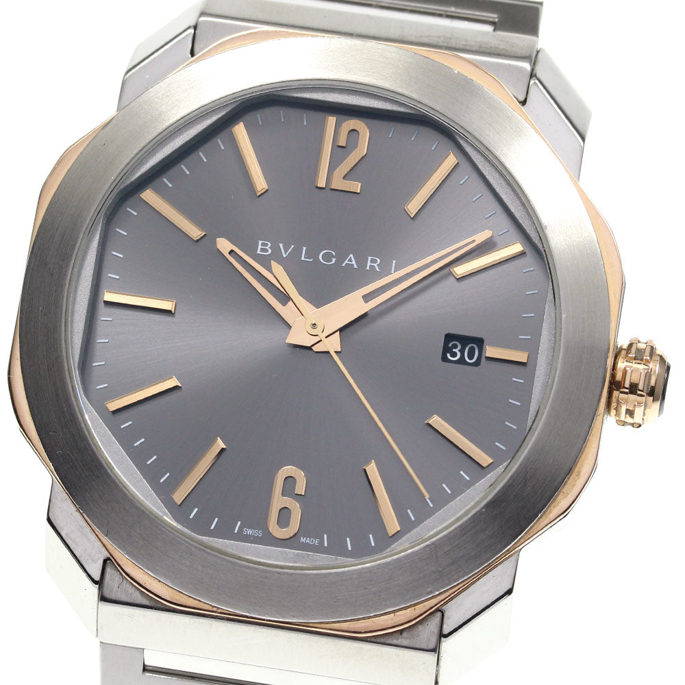 BVLGARI Octoma OCP41SG Date Silver Dial Automatic Men's Watch_723101