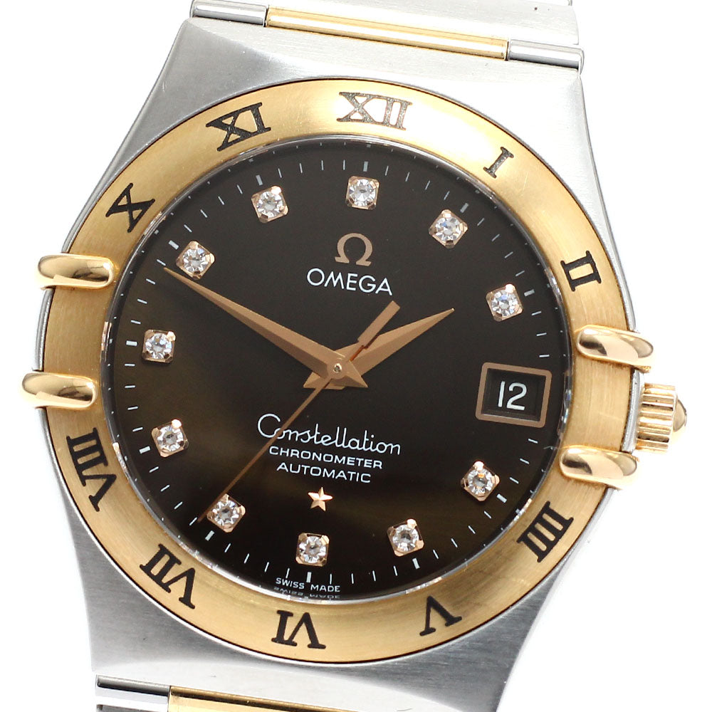 OMEGA Constellation 1301.60 11P diamond Brown Dial Automatic Men's Watch_723228