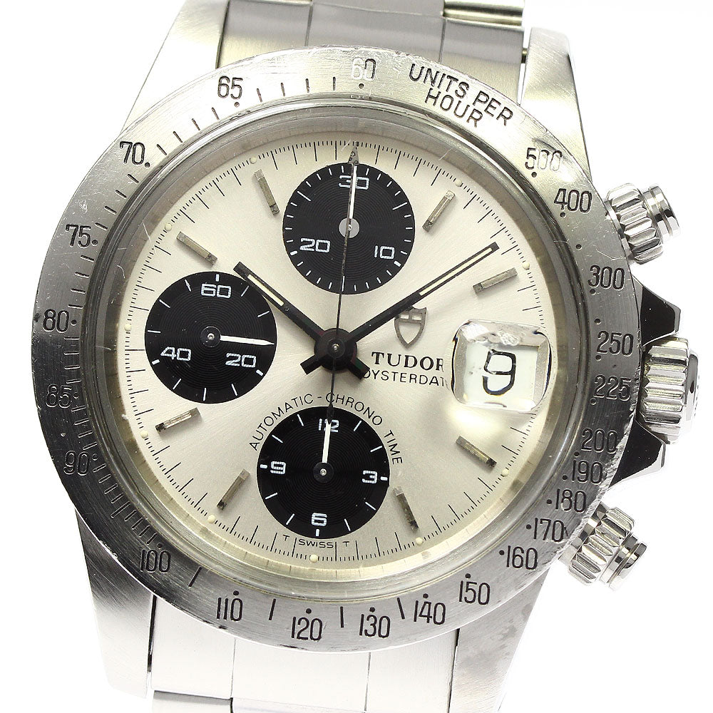TUDOR Oyster Date Chronotime 79180 cal.7750 Silver / Black Dial Automatic Men's Watch_723403