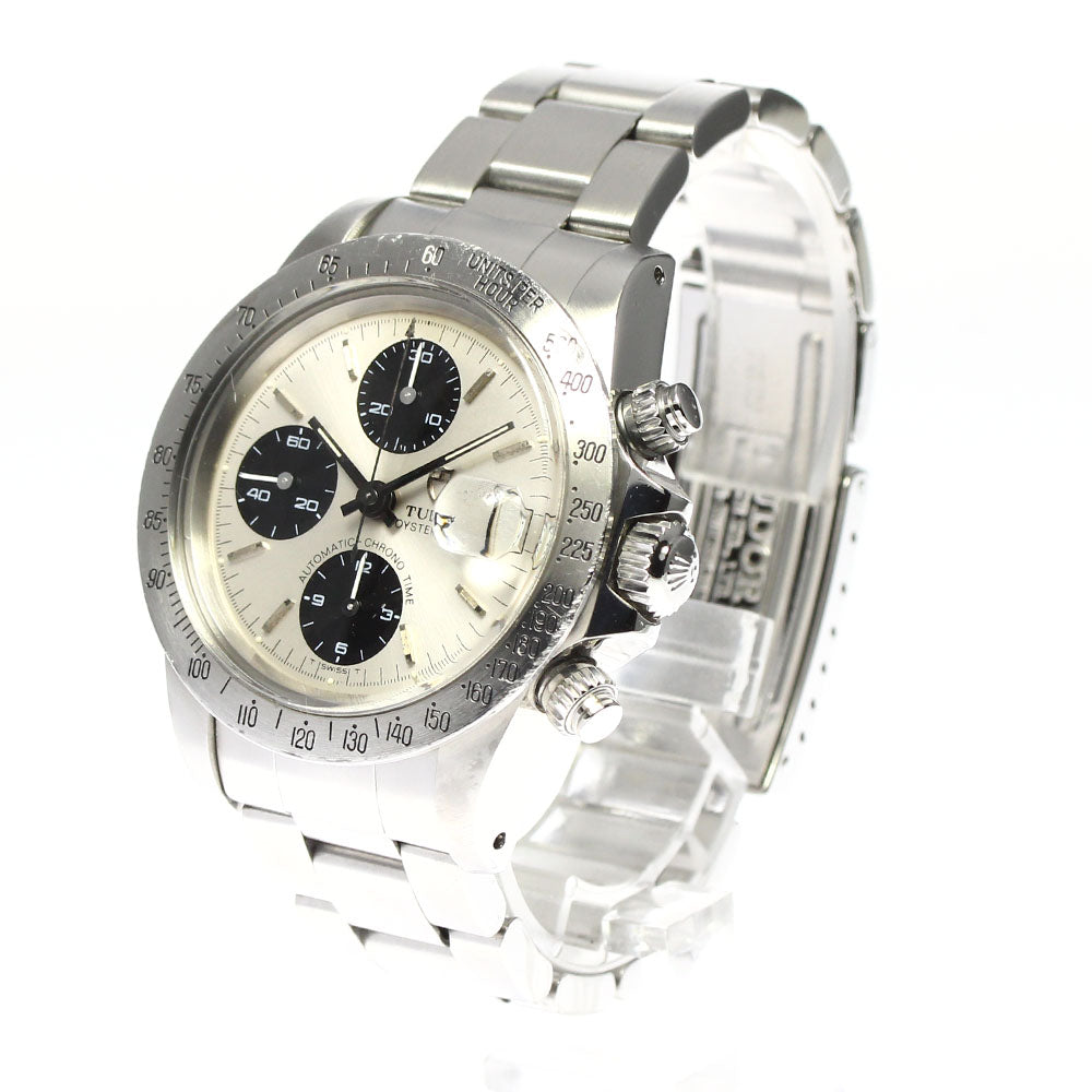 TUDOR Oyster Date Chronotime 79180 cal.7750 Silver / Black Dial Automatic Men's Watch_723403