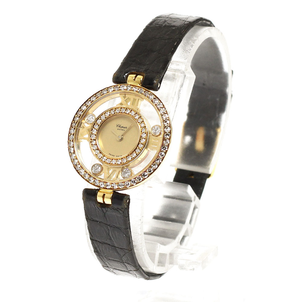 Chopard Happy diamond 20/5221 K18YG diamond bezel gold Dial Quartz Ladies Watch_731064