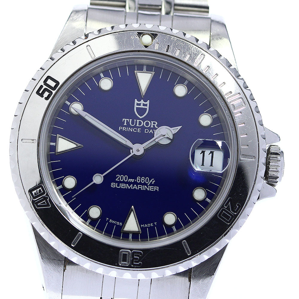 TUDOR Prince Date Submariner 75190 Cal.2824-2 blue Dial Automatic Boy's_731079