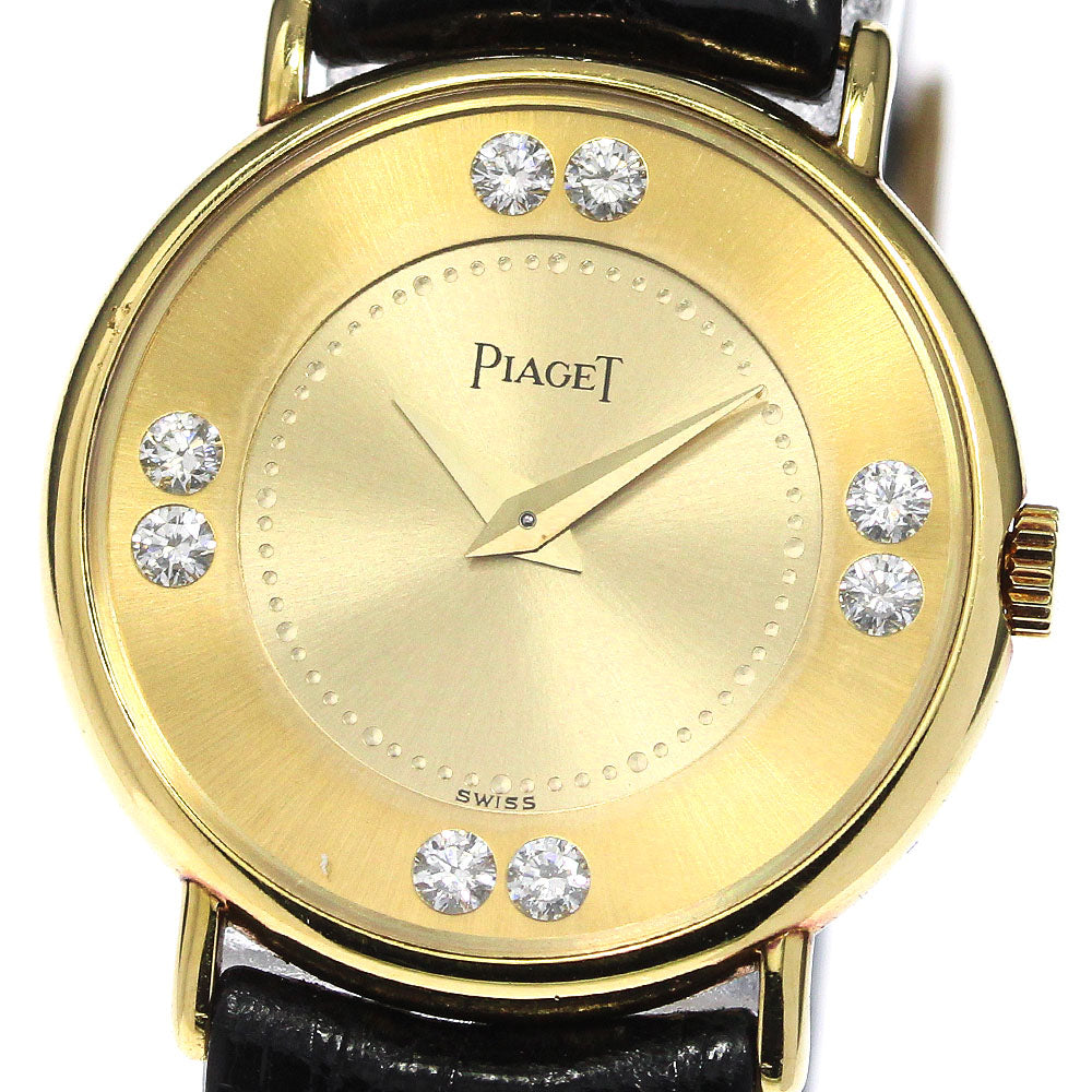 PIAGET 8P diamond 4642 18K Yellow Gold Hand Winding Ladies Watch_731684