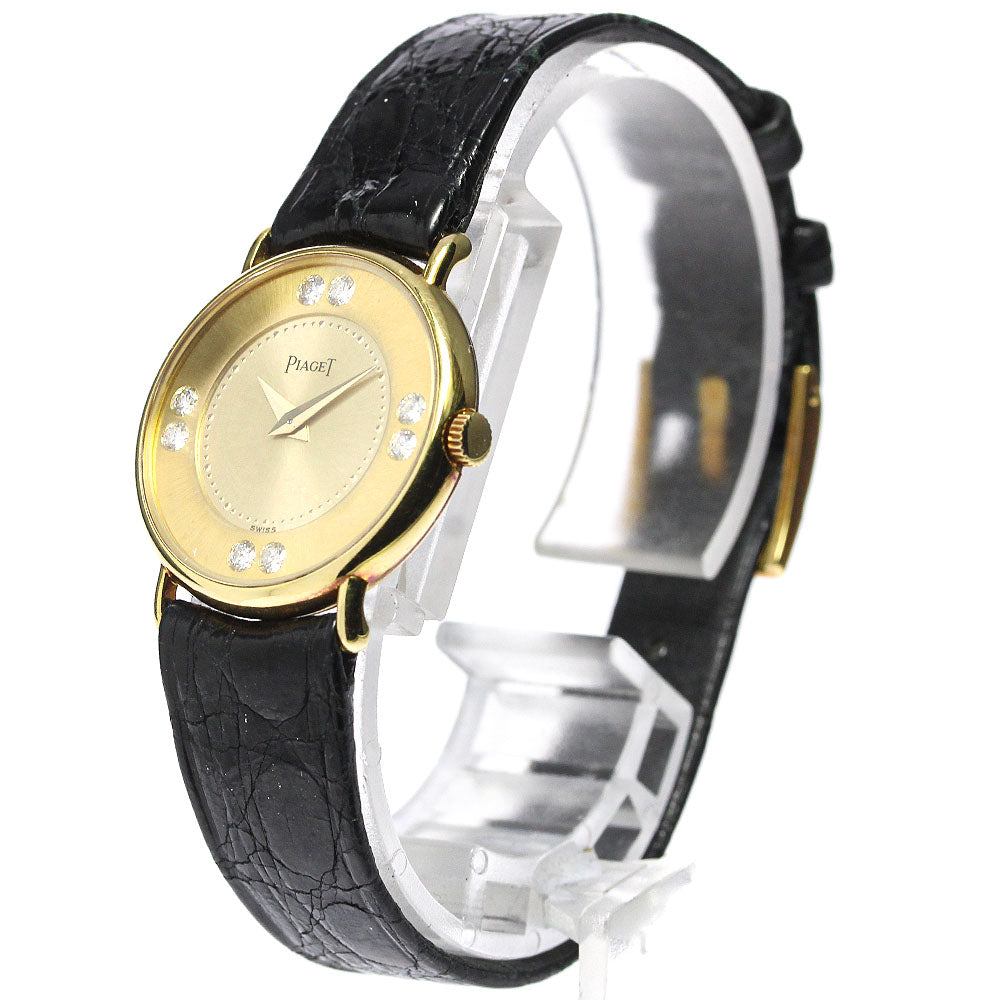 PIAGET 8P diamond 4642 18K Yellow Gold Hand Winding Ladies Watch_731684