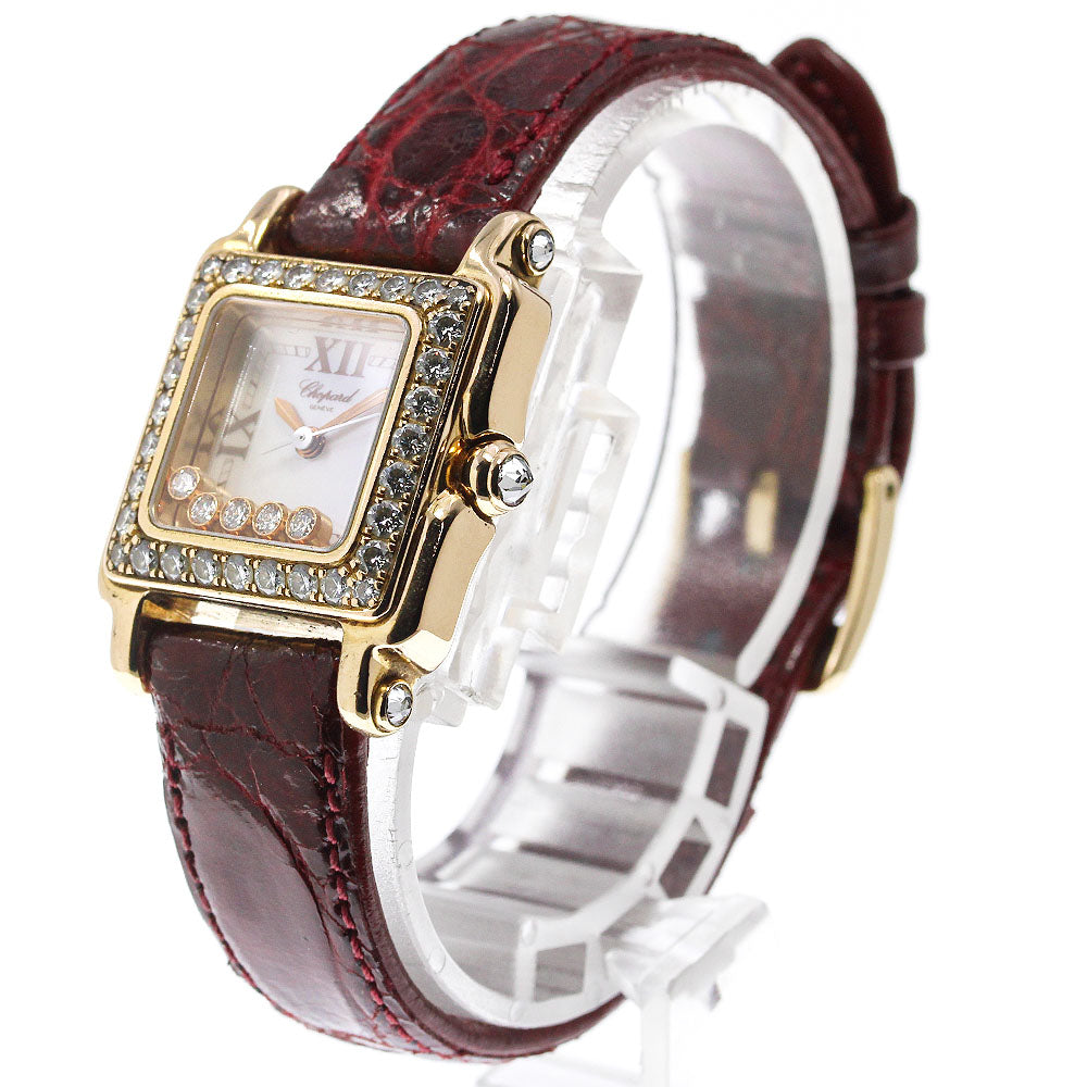 Chopard Happy Sports 27/6850-20/11 18K Yellow Gold Diamond Bezel Ladies_732891