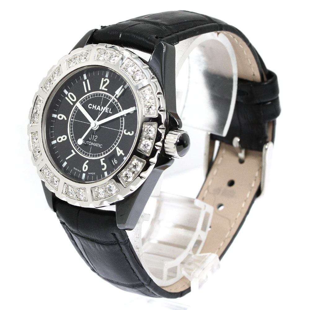 CHANEL J12 H0685 Diamond Bezel black Dial Automatic Men's Watch_734317