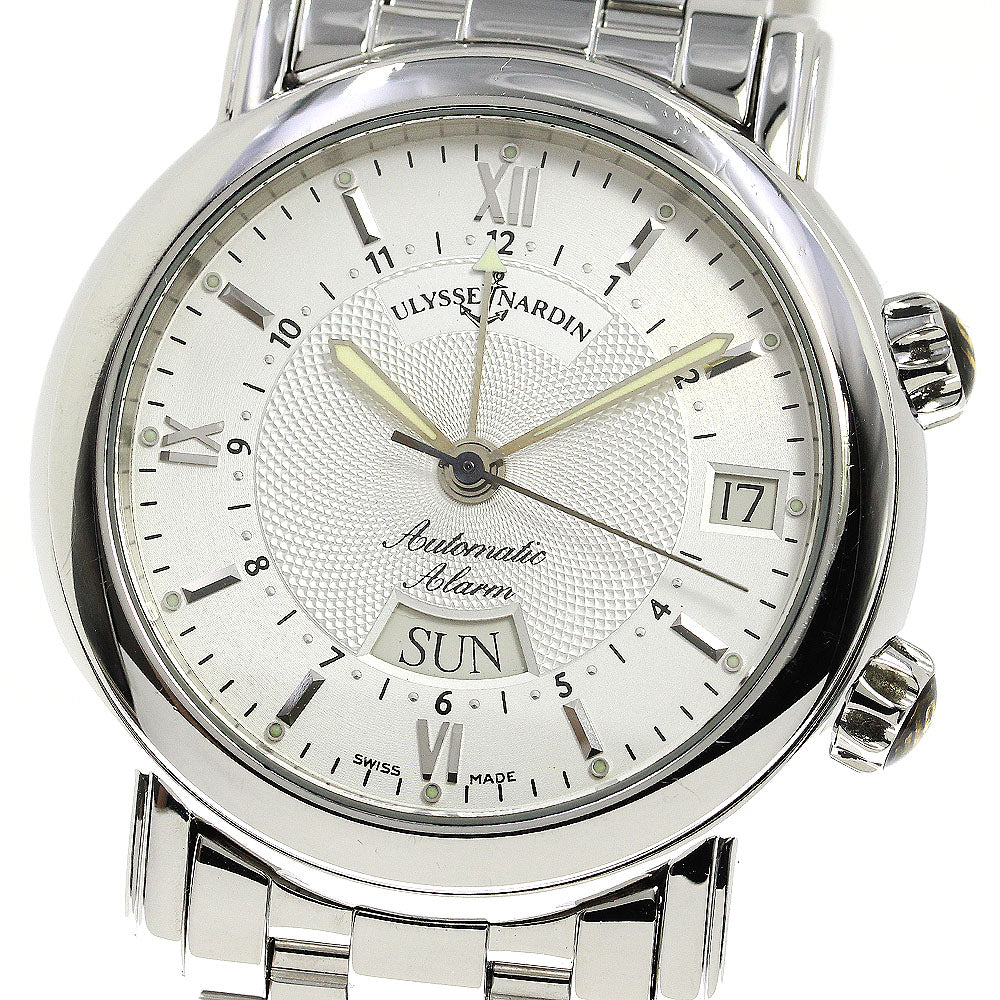 Ulysse Nardin San Marco 603-77 alarm day date Silver Dial Automatic Men's_735685