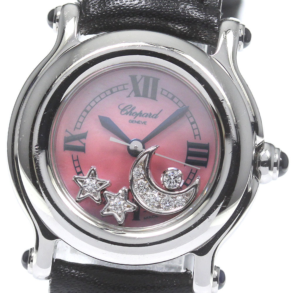 Chopard Happy sports 27/8250-21 moon & star Pink shell Dial Quartz Ladies_737623