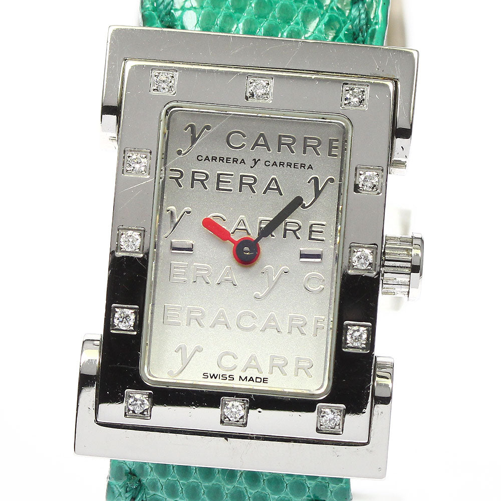 Carrera y Carrera Natura 12P diamond Silver Dial Quartz Ladies Watch_737769