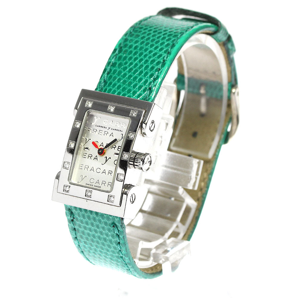 Carrera y Carrera Natura 12P diamond Silver Dial Quartz Ladies Watch_737769