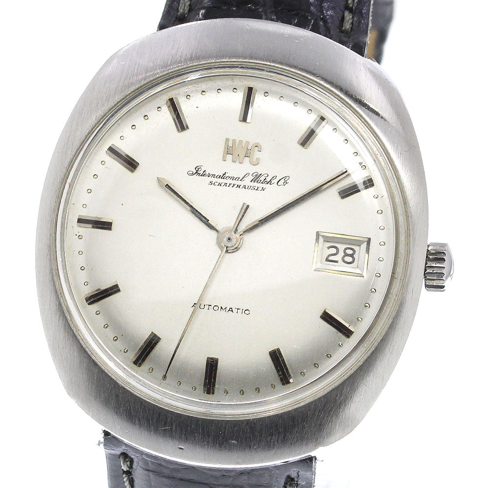 IWC SCHAFFHAUSEN Old Inter Date Silver Dial Automatic Men's Watch_737814
