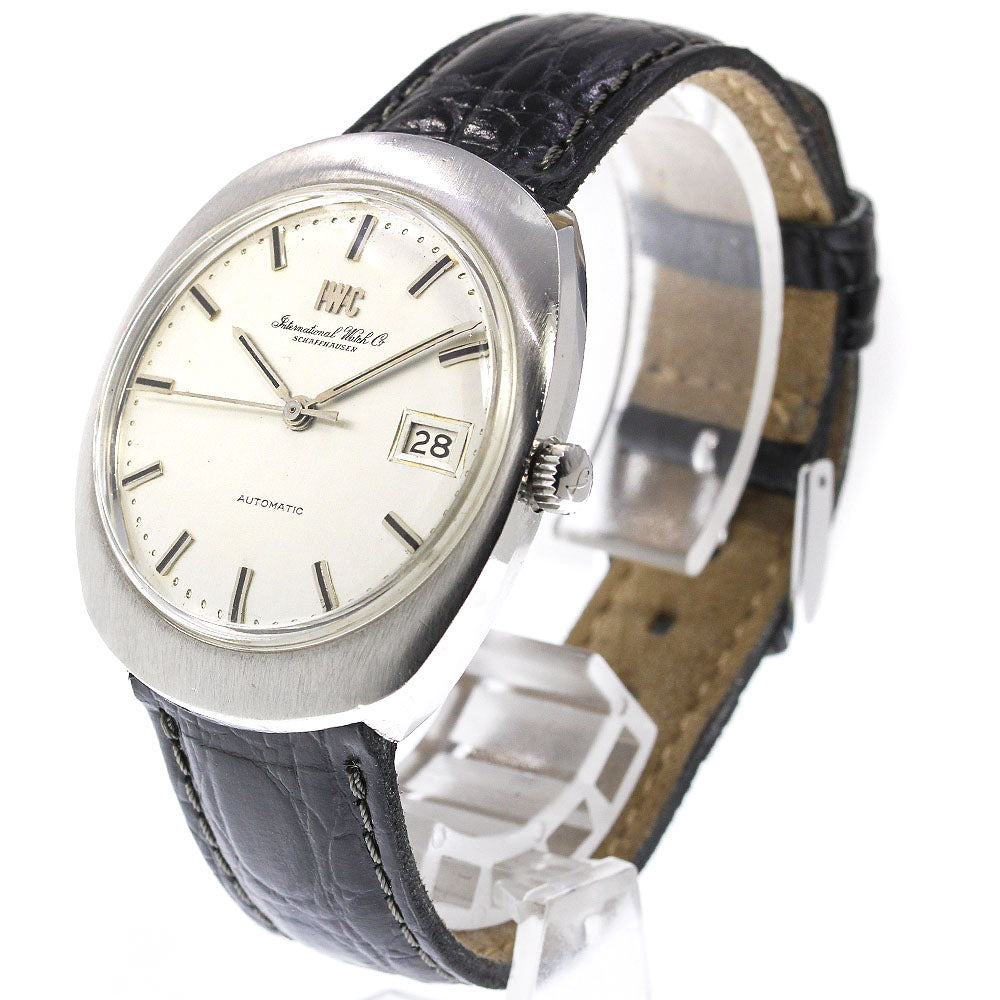 IWC SCHAFFHAUSEN Old Inter Date Silver Dial Automatic Men's Watch_737814