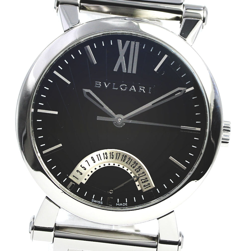 BVLGARI Sotirio Bulgari SB42SDR Retrograde black Dial Automatic Men's_738267