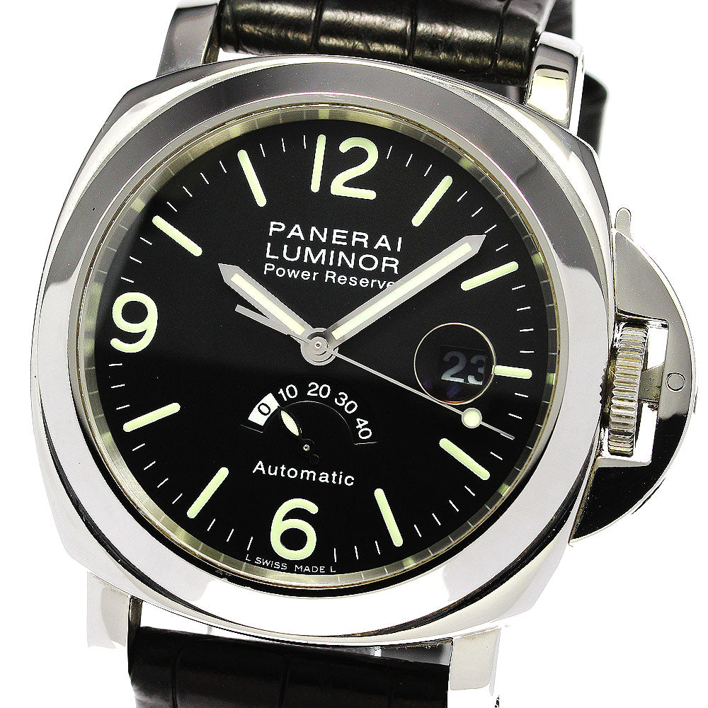 PANERAI Luminor PAM00027 Power reserve black Dial Automatic Men's Watch_738273
