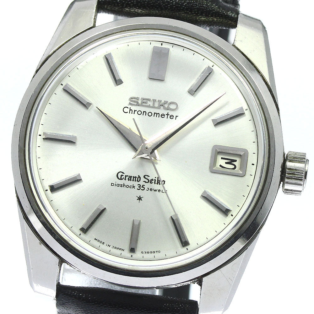 SEIKO Grand Seiko 43999 Date cal.430 Silver Dial Hand Winding Men's Watch_738553