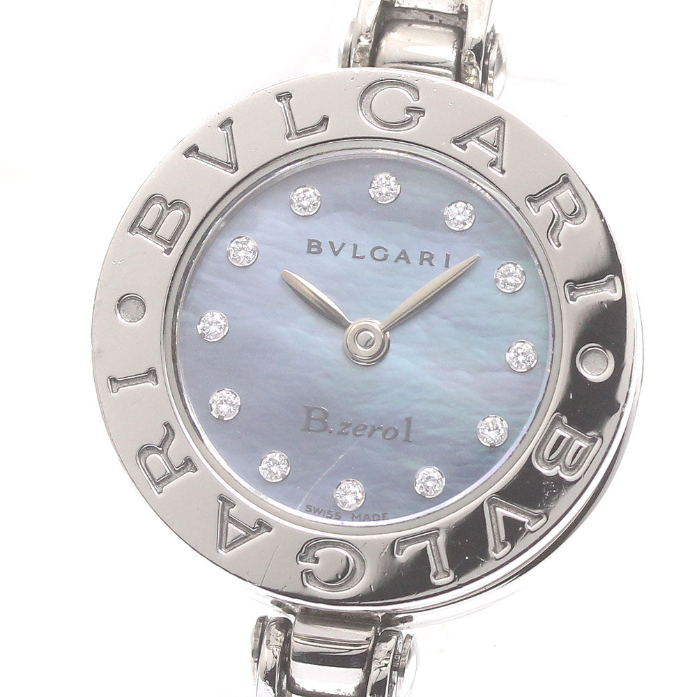 BVLGARI B-zero1 BZ22S 12P Diamond M Blue shell Dial Quartz Ladies Watch_739326