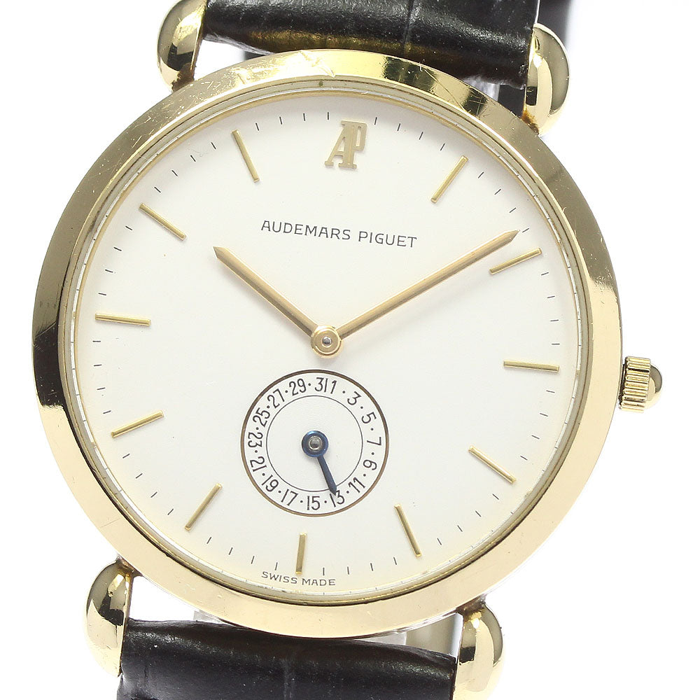 AUDEMARS PIGUET K18YG cal.2080 white Dial Hand Winding Men's Watch_739429