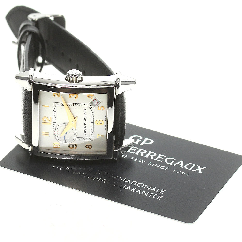 GIRARD PERREGAUX Vintage 1945 25815 Square small seconds Silver Dial Automatic Men's Watch_739494