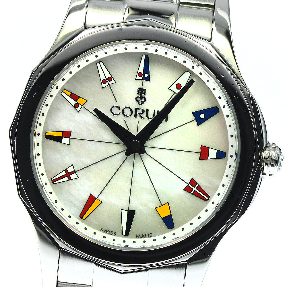 CORUM Admirals cup 01.0132 White shell Dial Quartz Ladies Watch_739526