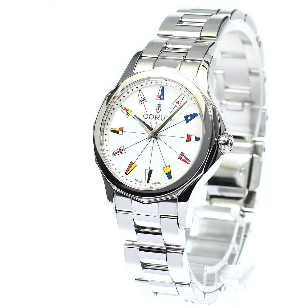 CORUM Admirals cup 01.0132 White shell Dial Quartz Ladies Watch_739526
