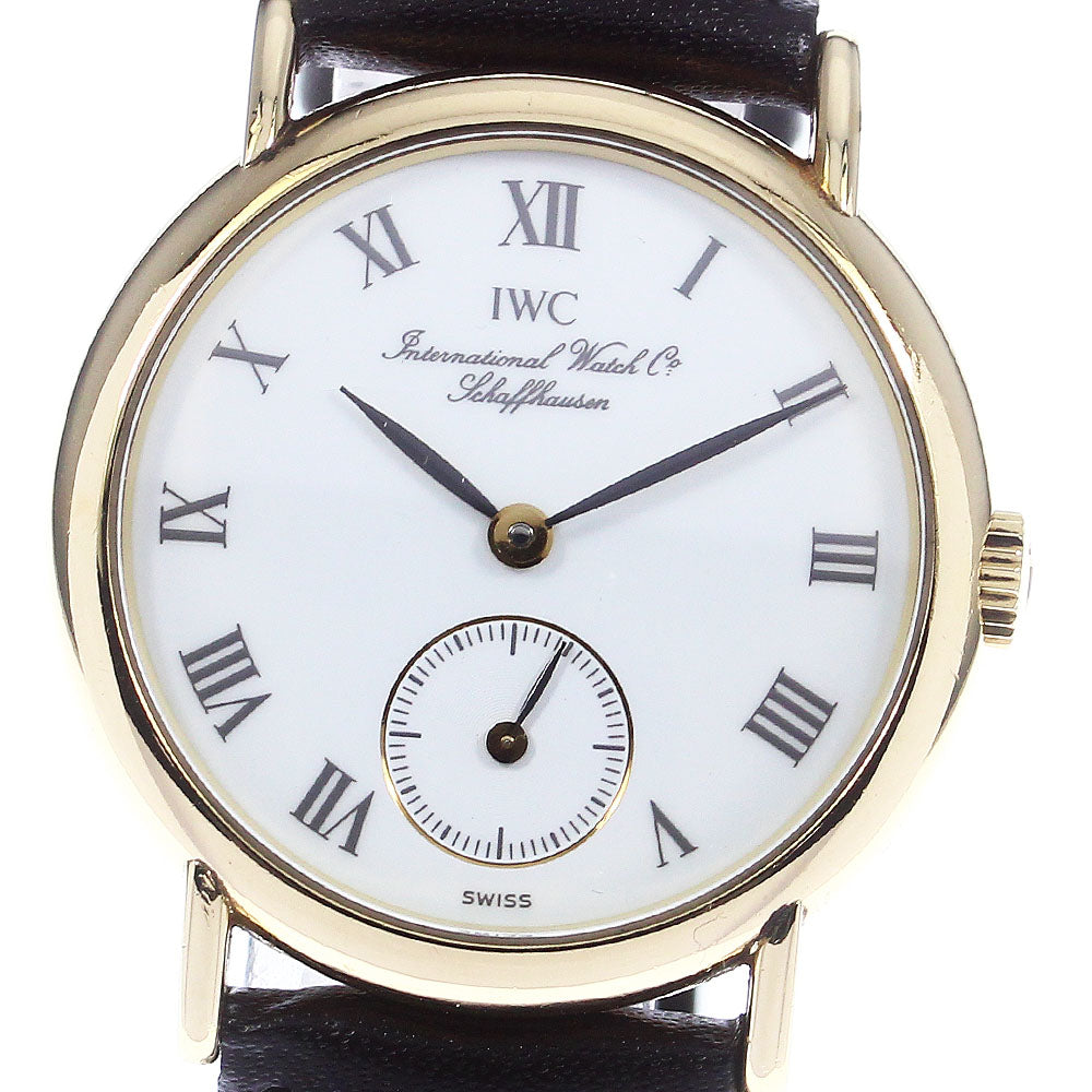 IWC SCHAFFHAUSEN Portofino 18K Yellow Gold Hand Winding Men's Watch_739911