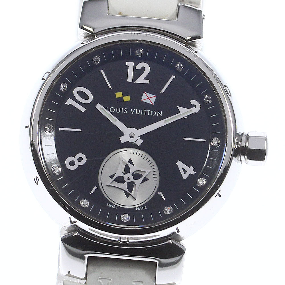 LOUIS VUITTON Tambour Q12M1 black Dial Quartz Ladies Watch_740267