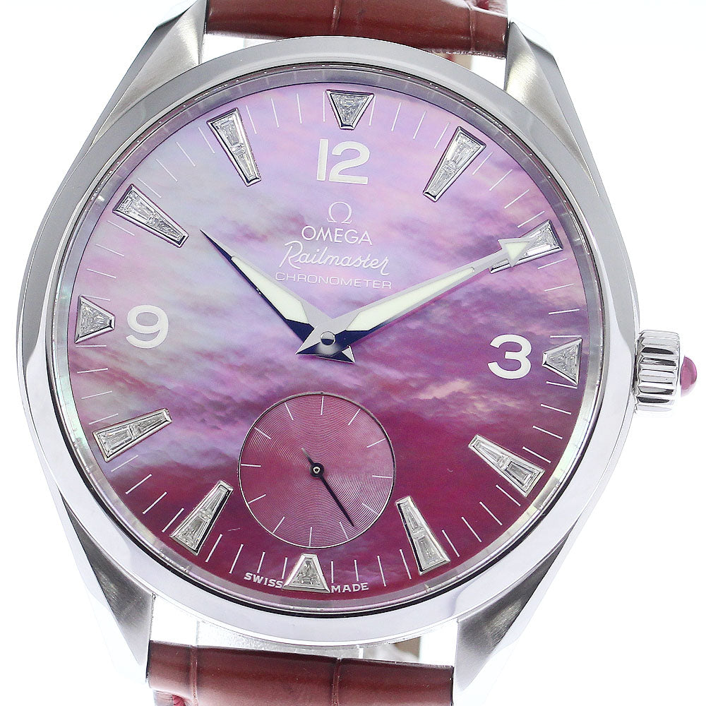 OMEGA Seamaster Railmaster 2806.77.40 Diamond index Hand Winding Men's_740642