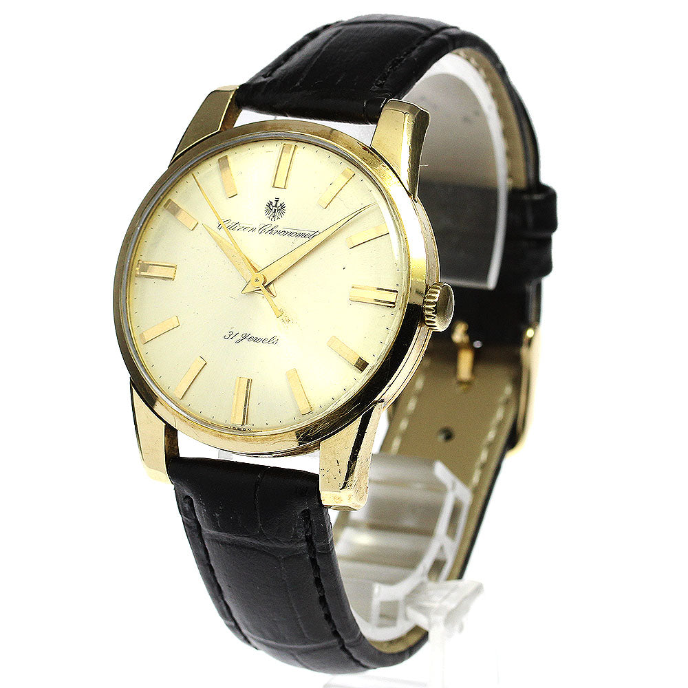 CITIZEN CR1507081 chronometer vintage Silver Dial Hand Winding Men's Watch_740810