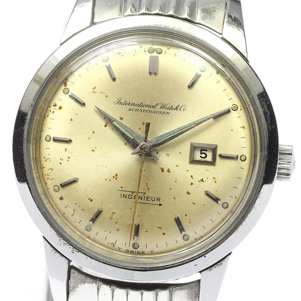 IWC SCHAFFHAUSEN In junior cal.8531 date Silver Dial Automatic Men's Watch_740978