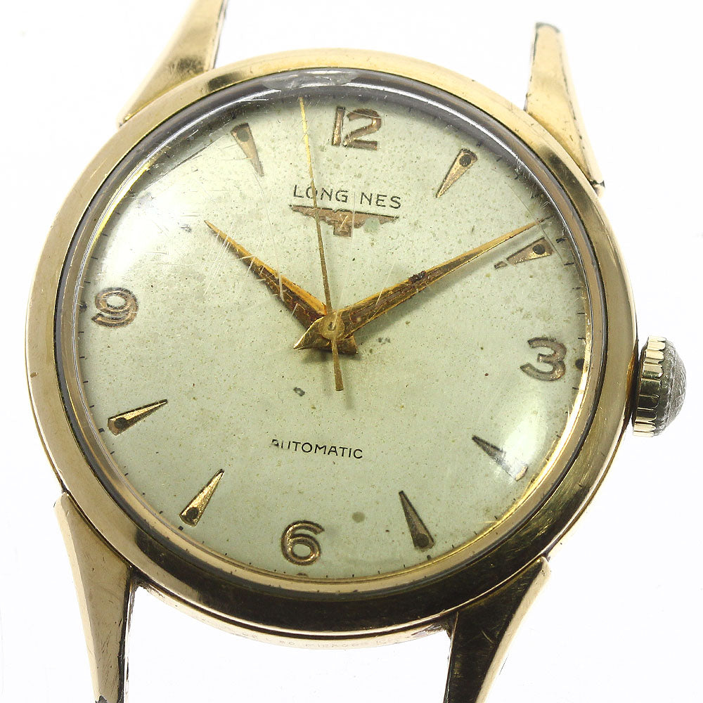 LONGINES 6500-1 Vintage Cal.22AS Head Silver Dial Automatic Men's Watch_741595
