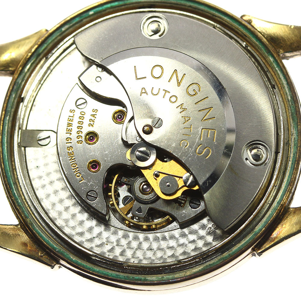 LONGINES 6500-1 Vintage Cal.22AS Head Silver Dial Automatic Men's Watch_741595