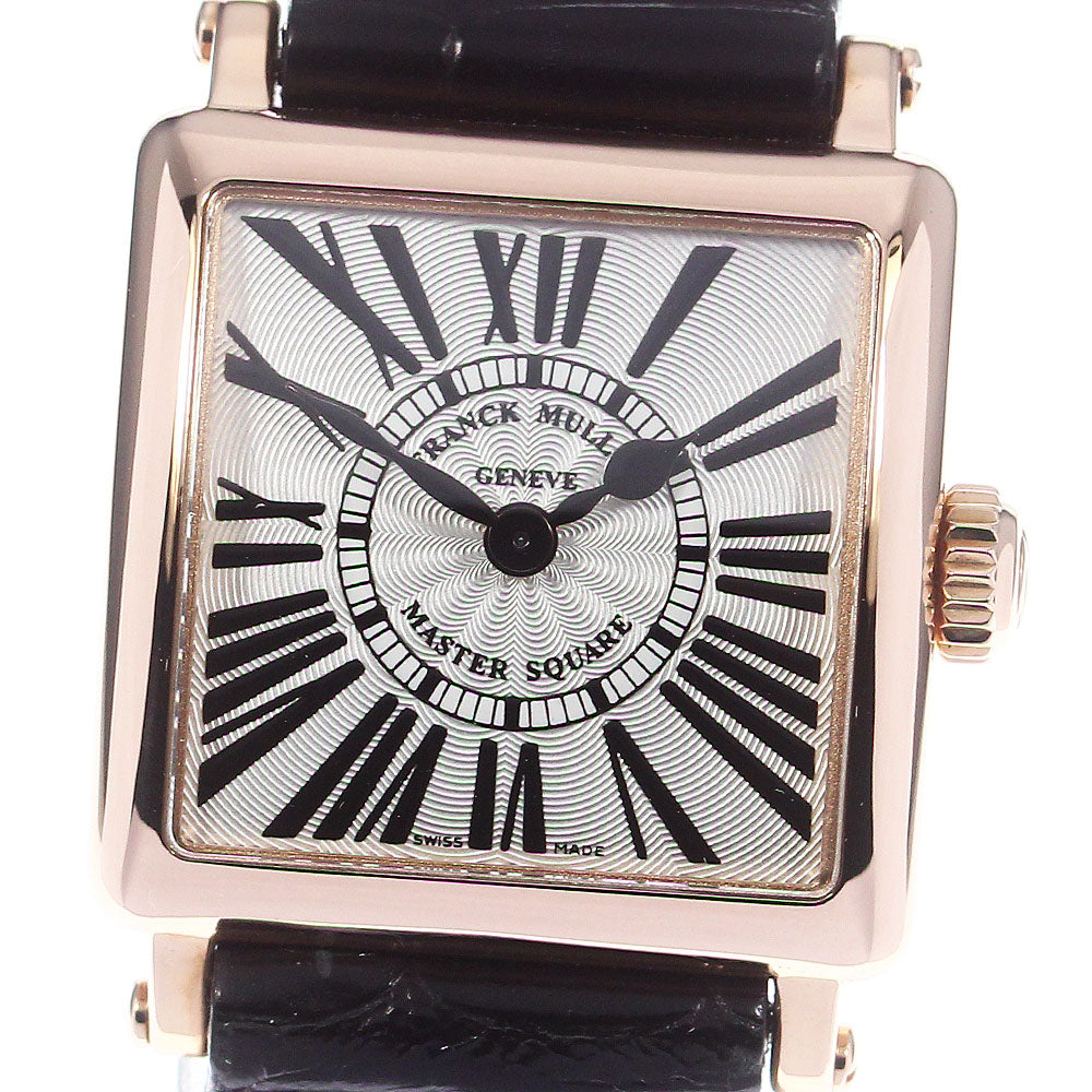 FRANCK MULLER Master Square Petit 6002PQZR 18K Pink Gold Quartz Ladies_742689